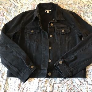 Black denim jean jacket